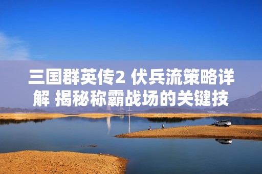 三国群英传2 伏兵流策略详解 揭秘称霸战场的关键技巧