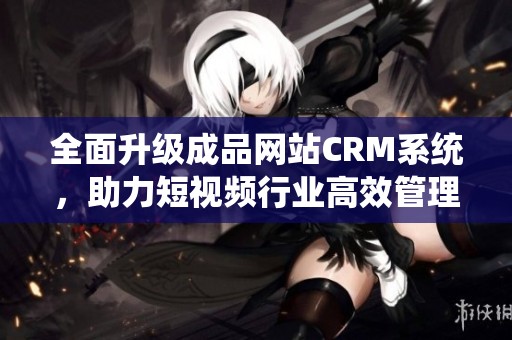 全面升级成品网站CRM系统，助力短视频行业高效管理与发展