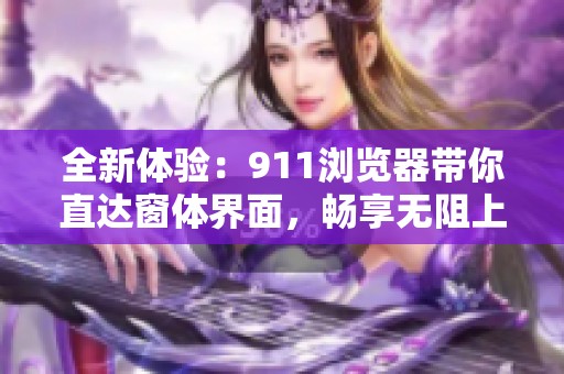 全新体验：911浏览器带你直达窗体界面，畅享无阻上网乐趣