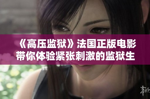《高压监狱》法国正版电影带你体验紧张刺激的监狱生活与求生挑战