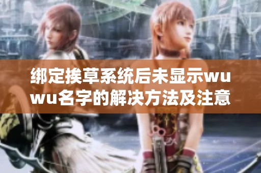 绑定挨草系统后未显示wuwu名字的解决方法及注意事项解析