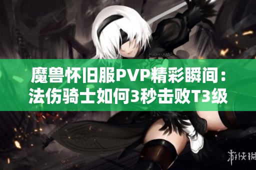 魔兽怀旧服PVP精彩瞬间：法伤骑士如何3秒击败T3级别盗贼